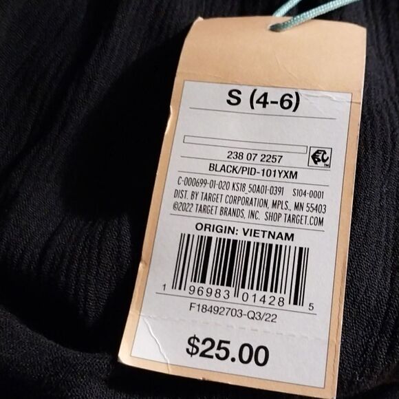 KONA Sol Women's Smocked Waist Side Slit Cover Up Pants NWT Size S 4-6 - Picture 9 of 10